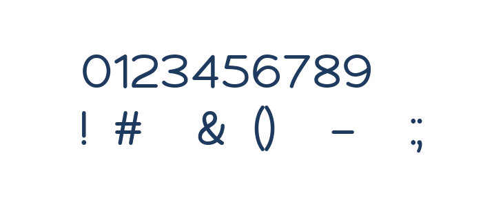 Montrelo Regular Other Characters