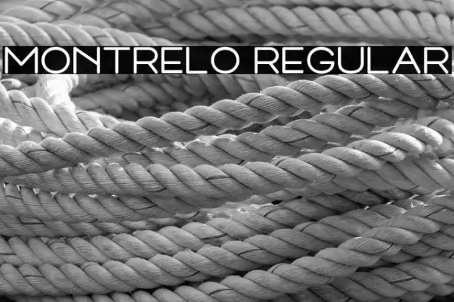 Montrelo Regular Font examples