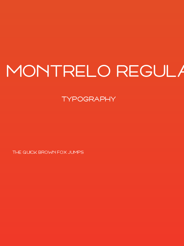 Montrelo Regular Poster