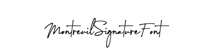 Montreuil Signature Font  Скачать бесплатные шрифты