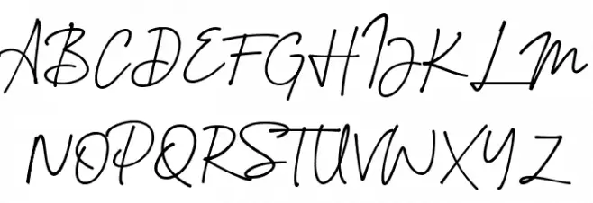 Montreuil Signature Font フォント 大文字