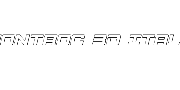 Montroc 3D Italic Logo