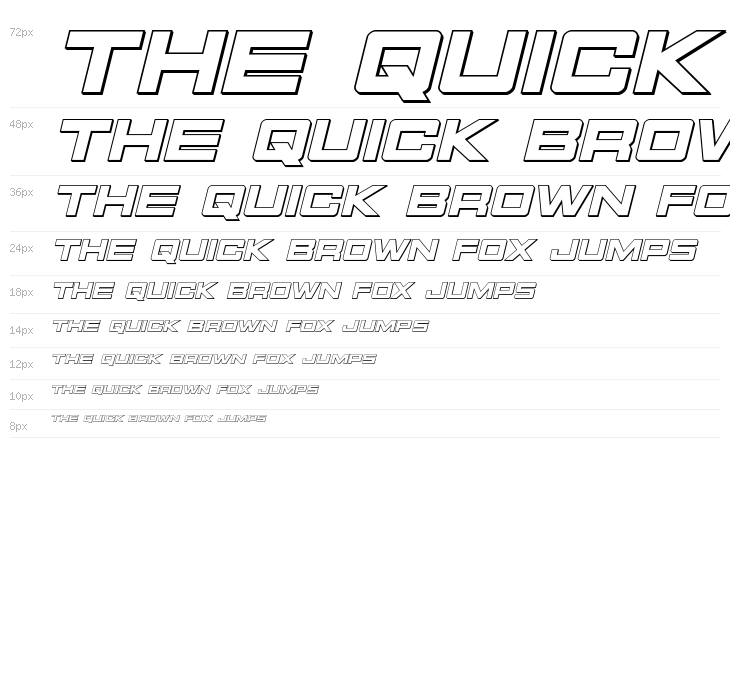 Montroc 3D Italic Waterfall