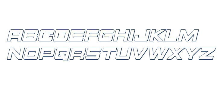 Montroc 3D Italic Lowercase