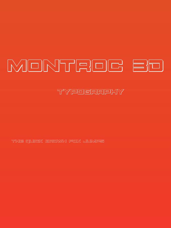 Montroc 3D Poster