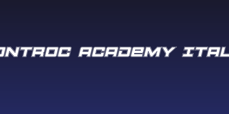 Montroc Academy Italic Social Header