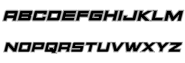 Montroc Academy Italic Font LOWERCASE