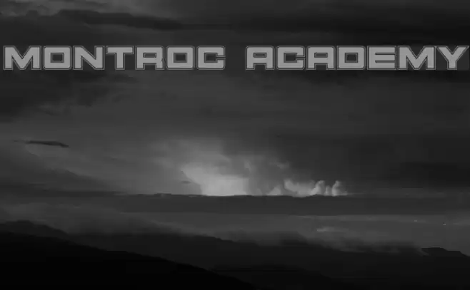 Montroc Academy Schriftart examples