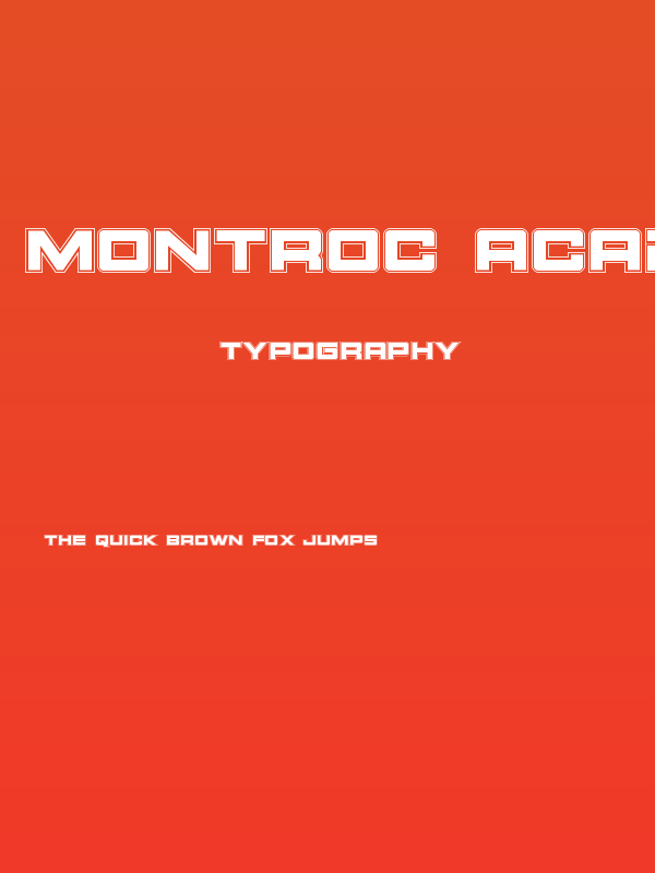 Montroc Academy Poster