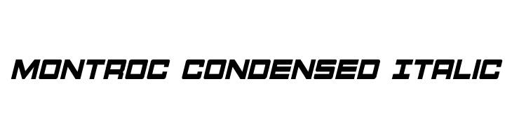 Montroc Condensed Italic  baixar fontes gratis