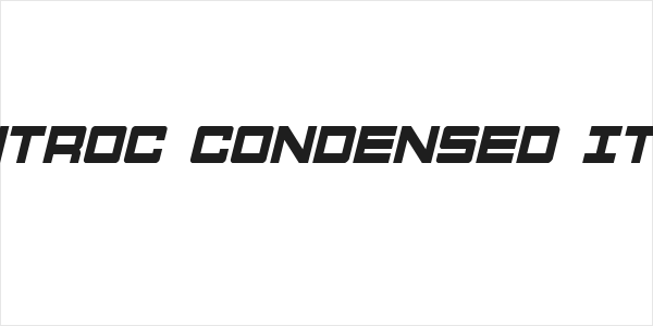 Montroc Condensed Italic Logo
