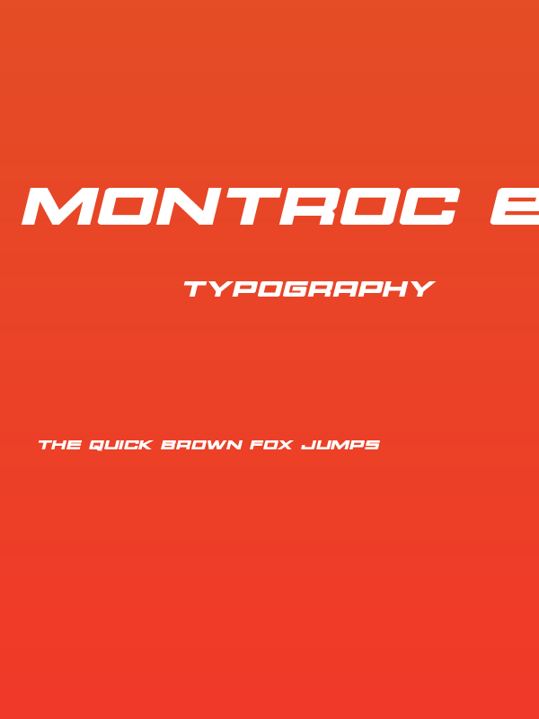 Montroc Expanded Italic Poster