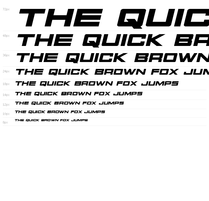 Montroc Expanded Italic Waterfall