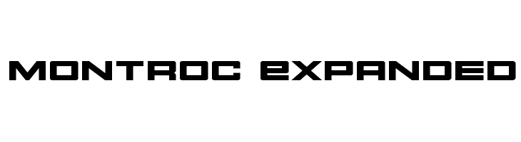 Montroc Expanded Font