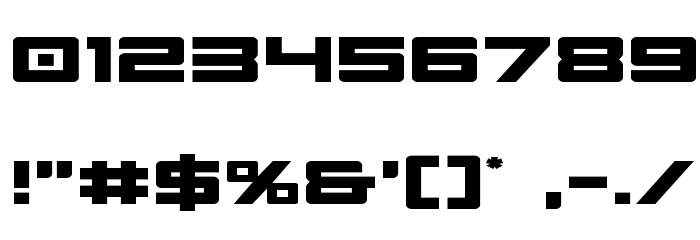 Montroc Expanded Font OTHER CHARS