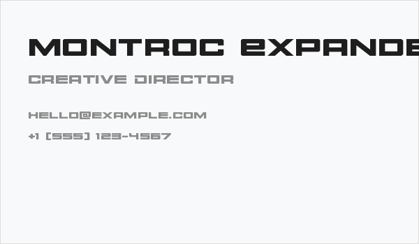 Montroc Expanded Business Card