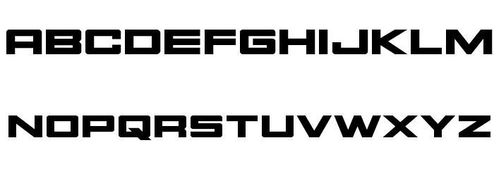 Montroc Expanded Font LOWERCASE