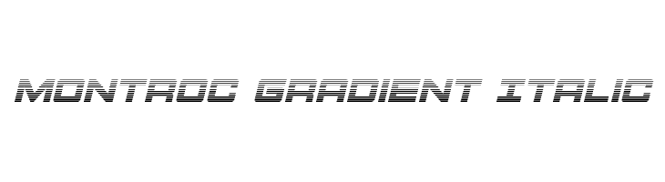Montroc Gradient Italic  font caratteri gratis
