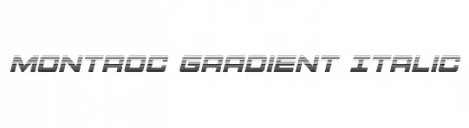 Montroc Gradient Italic  नि: शुल्क फ़ॉन्ट्स डाउनलोड