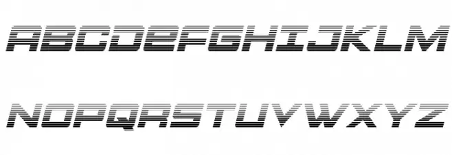 Montroc Gradient Italic Font UPPERCASE