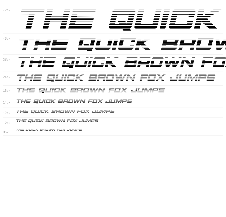 Montroc Gradient Italic Waterfall