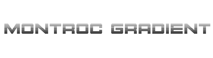 Montroc Gradient  font caratteri gratis