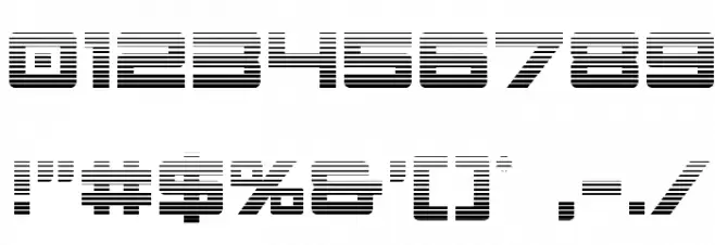 Montroc Gradient Font OTHER CHARS