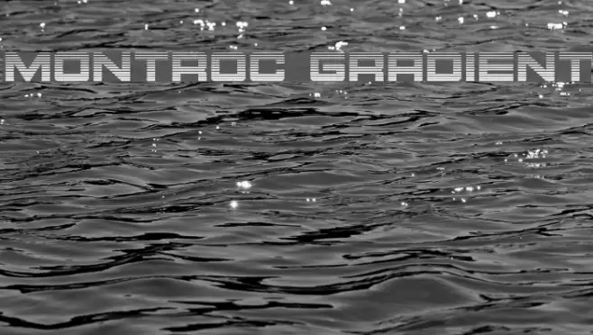 Montroc Gradient Font examples