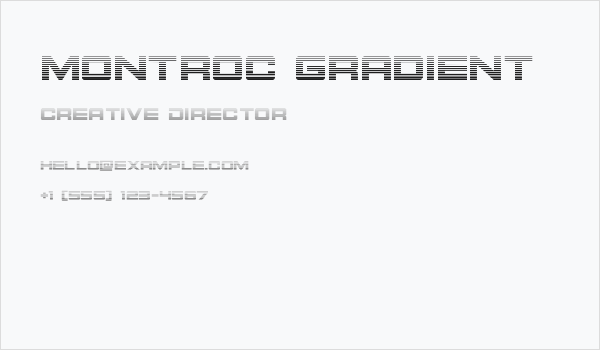 Montroc Gradient Business Card