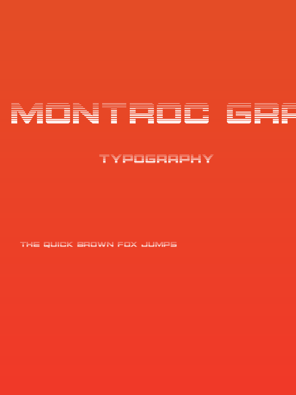 Montroc Gradient Poster