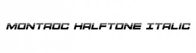 Montroc Halftone Italic  تنزيل الخطوط