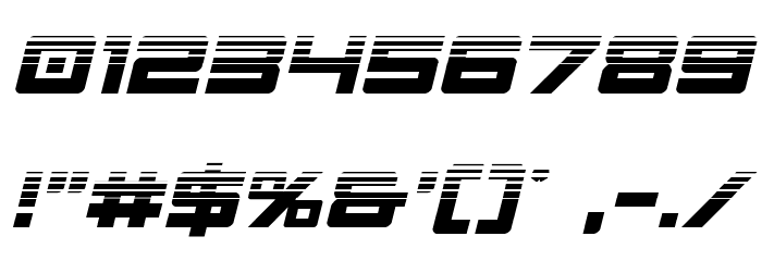 Montroc Halftone Italic Font OTHER CHARS