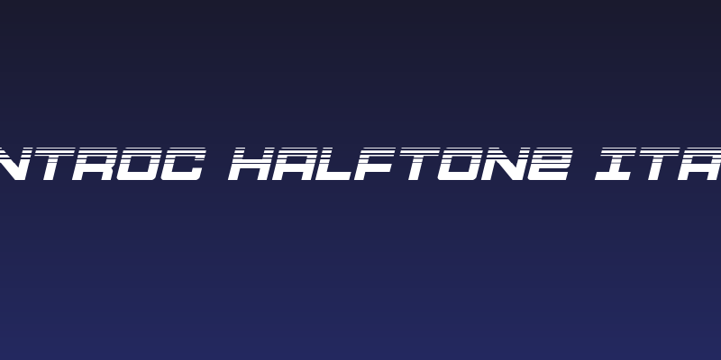 Montroc Halftone Italic Social Header
