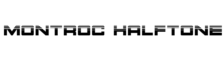 Montroc Halftone  Free Fonts Download