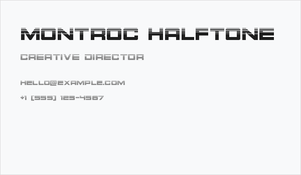Montroc Halftone Business Card