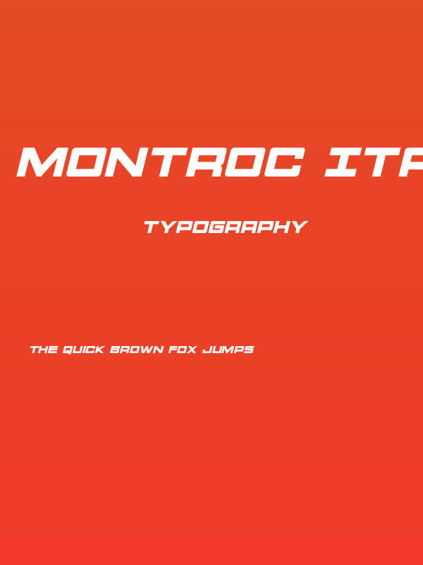 Montroc Italic Poster
