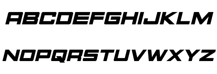 Montroc Italic Font LOWERCASE