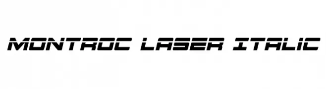 Montroc Laser Italic  تنزيل الخطوط