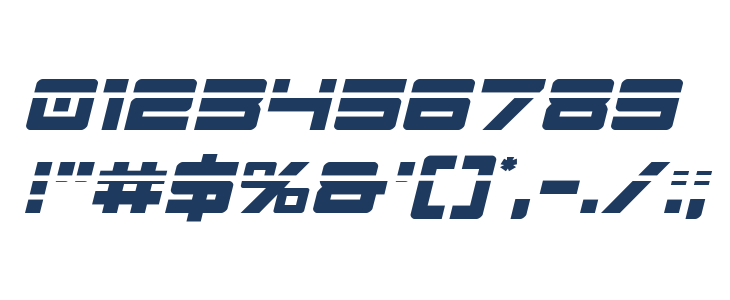 Montroc Laser Italic Other Characters