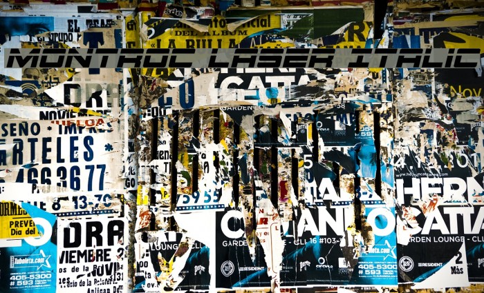 Montroc Laser Italic Example 1