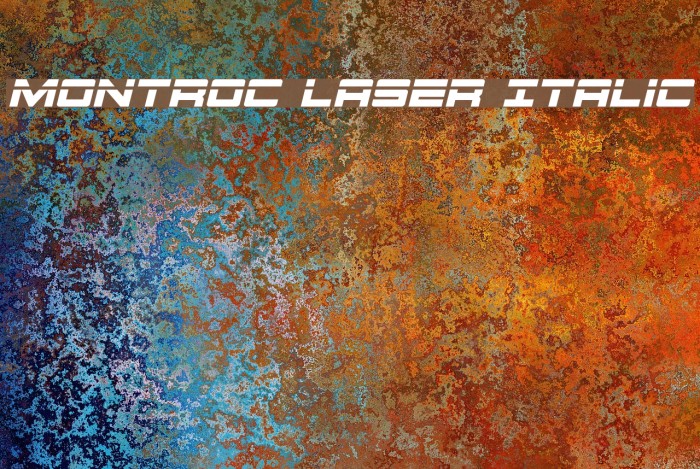 Montroc Laser Italic Example 3