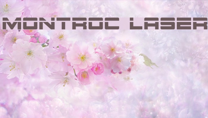Montroc Laser Font examples