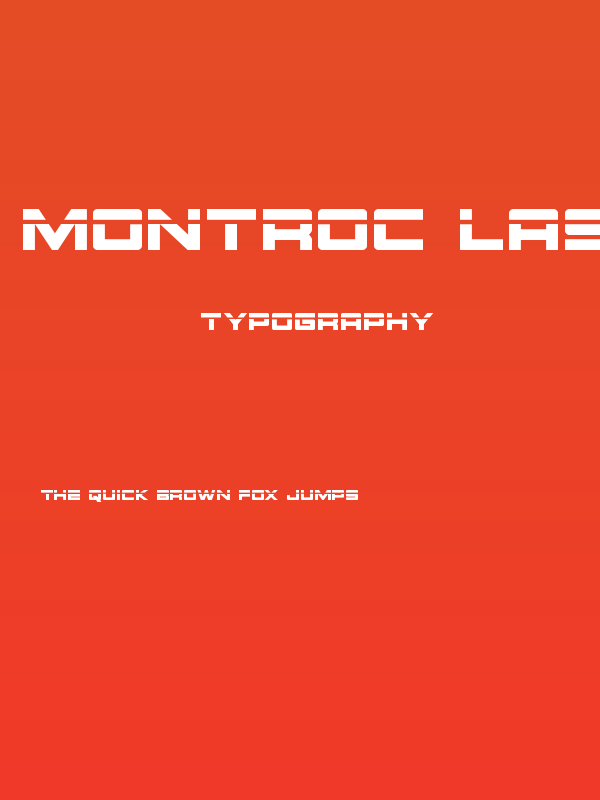 Montroc Laser Poster