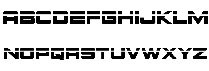 Montroc Laser Font LOWERCASE