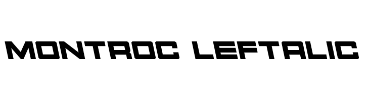 Montroc Leftalic  Free Fonts Download