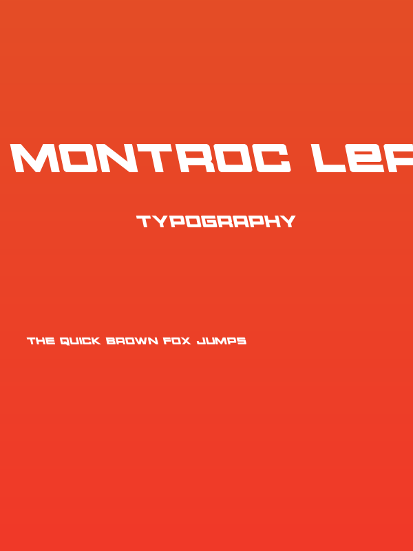 Montroc Leftalic Poster