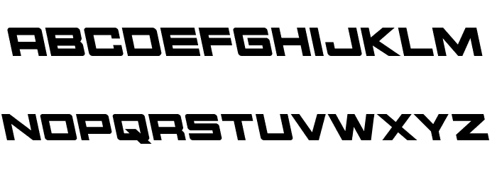 Montroc Leftalic Font LOWERCASE