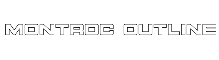 Montroc Outline Font