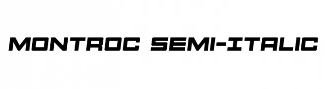 Montroc Semi-Italic  تنزيل الخطوط