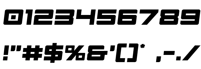 Montroc Semi-Italic Font OTHER CHARS